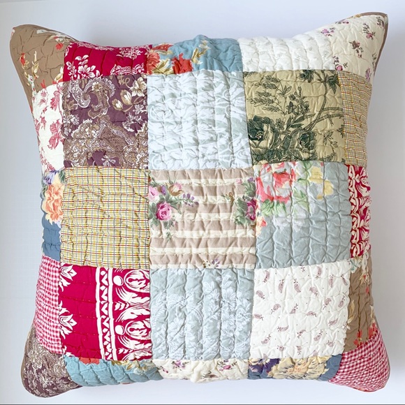 Pottery Barn Bedding Patchwork Euro Sham Cover Poshmark